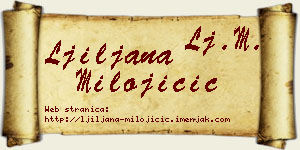 Ljiljana Milojičić vizit kartica